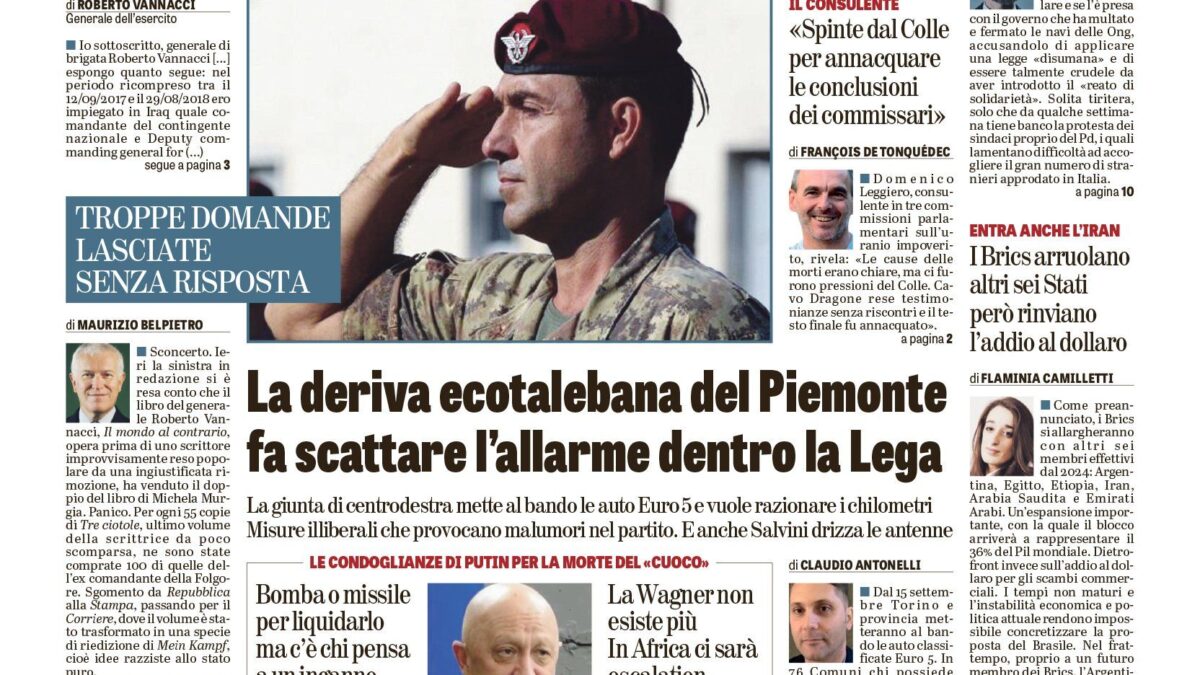 Oggi in edicola