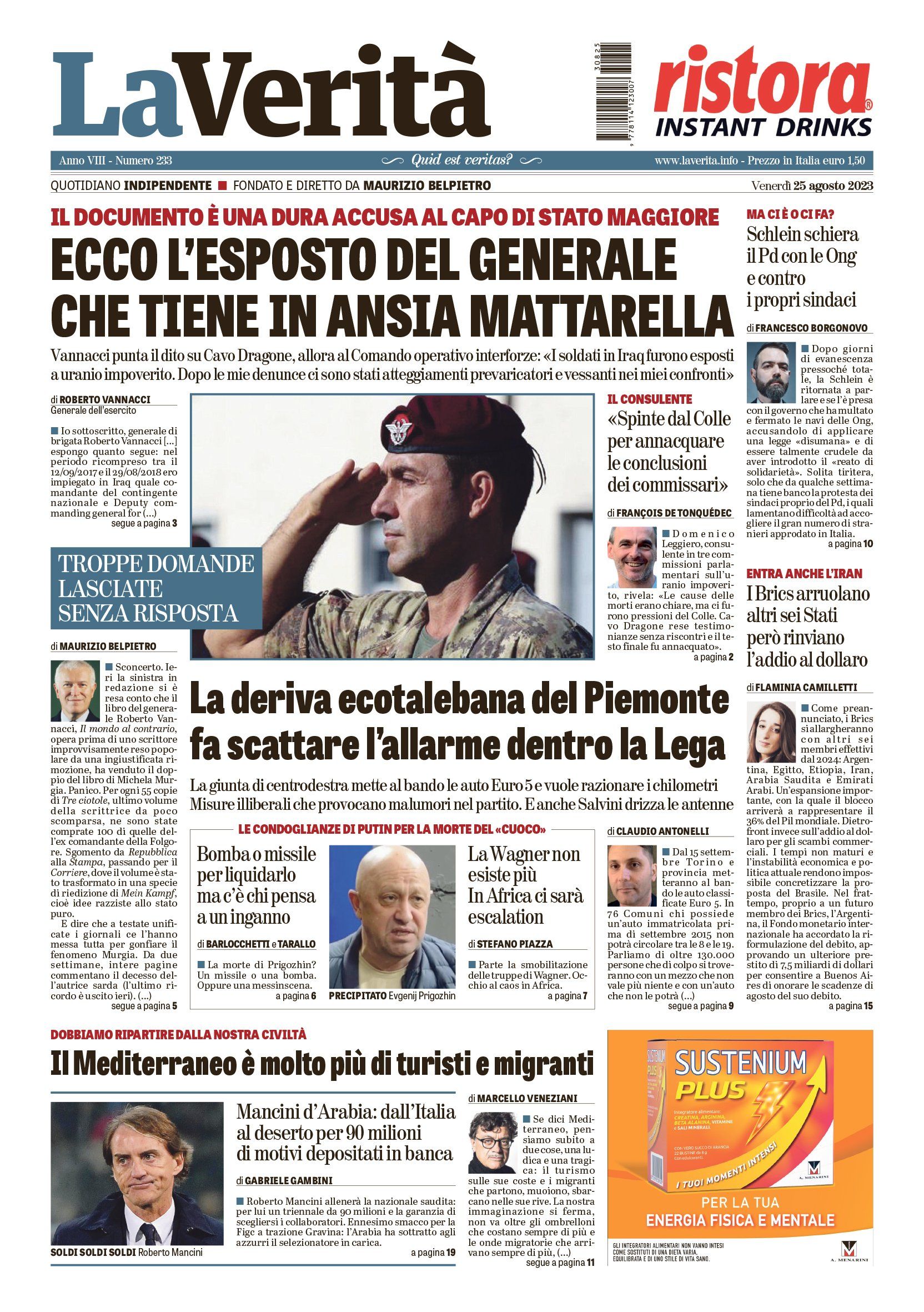 Oggi in edicola