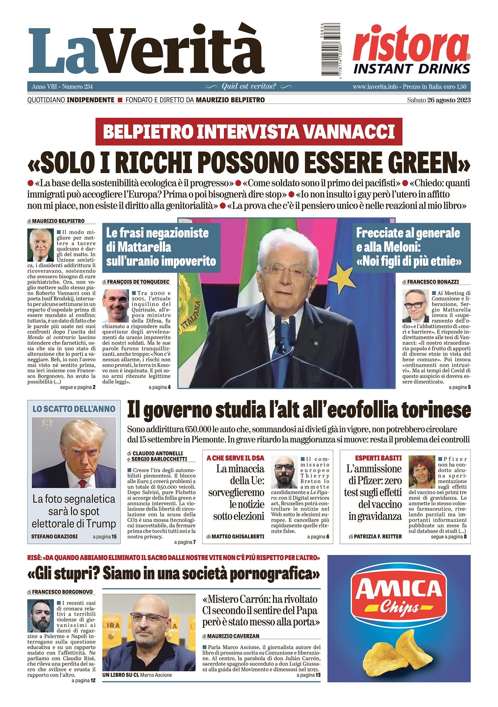 Oggi in edicola