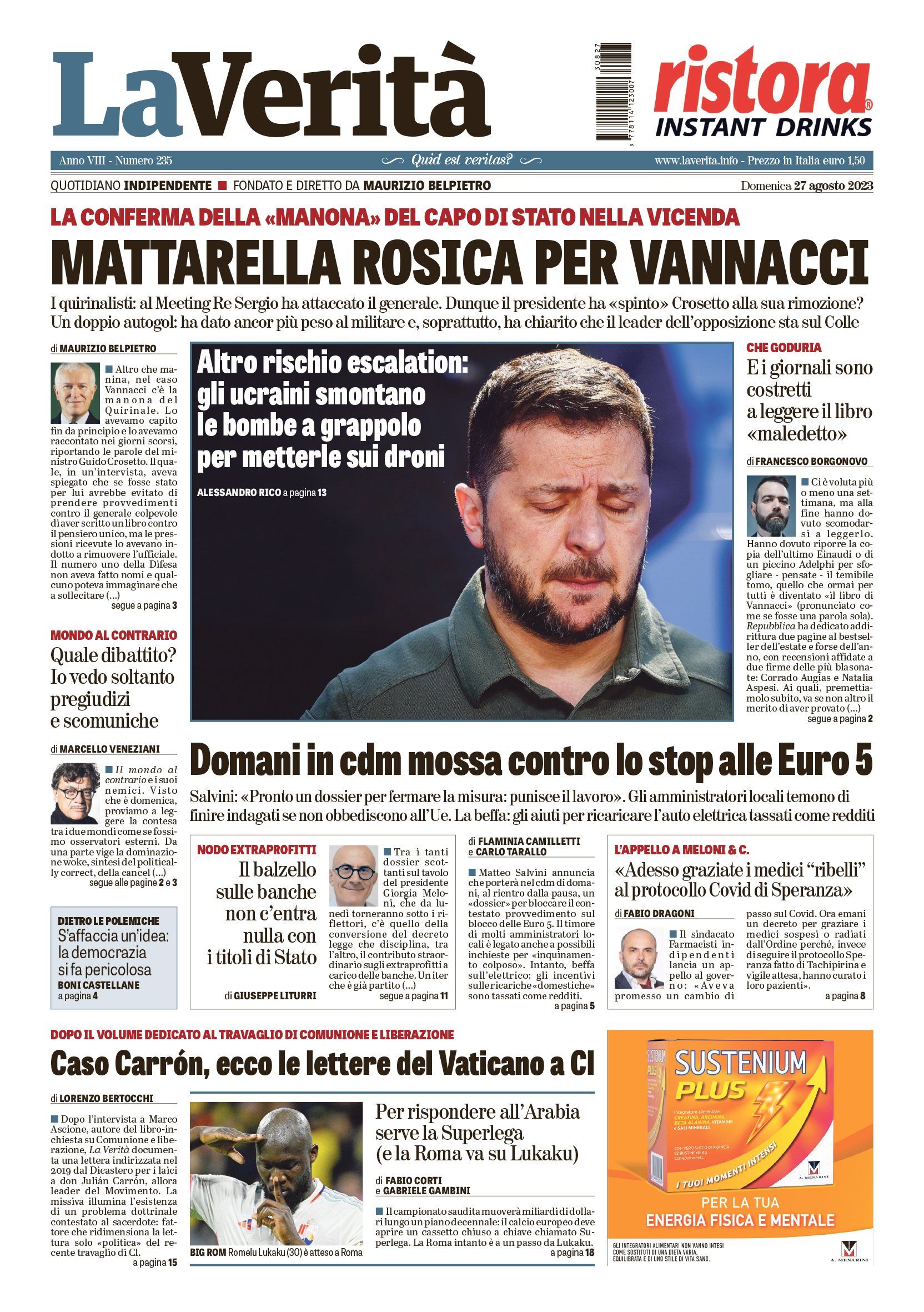 Oggi in edicola