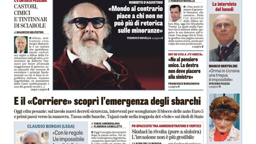 Oggi in edicola