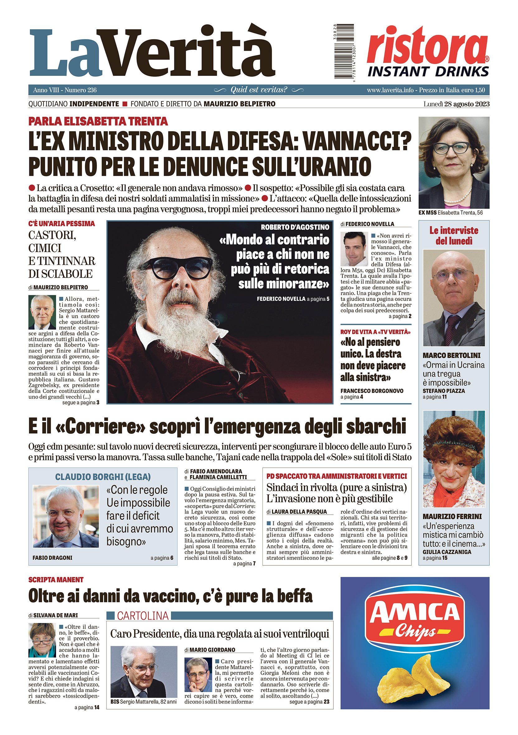 Oggi in edicola