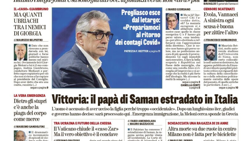 Oggi in edicola