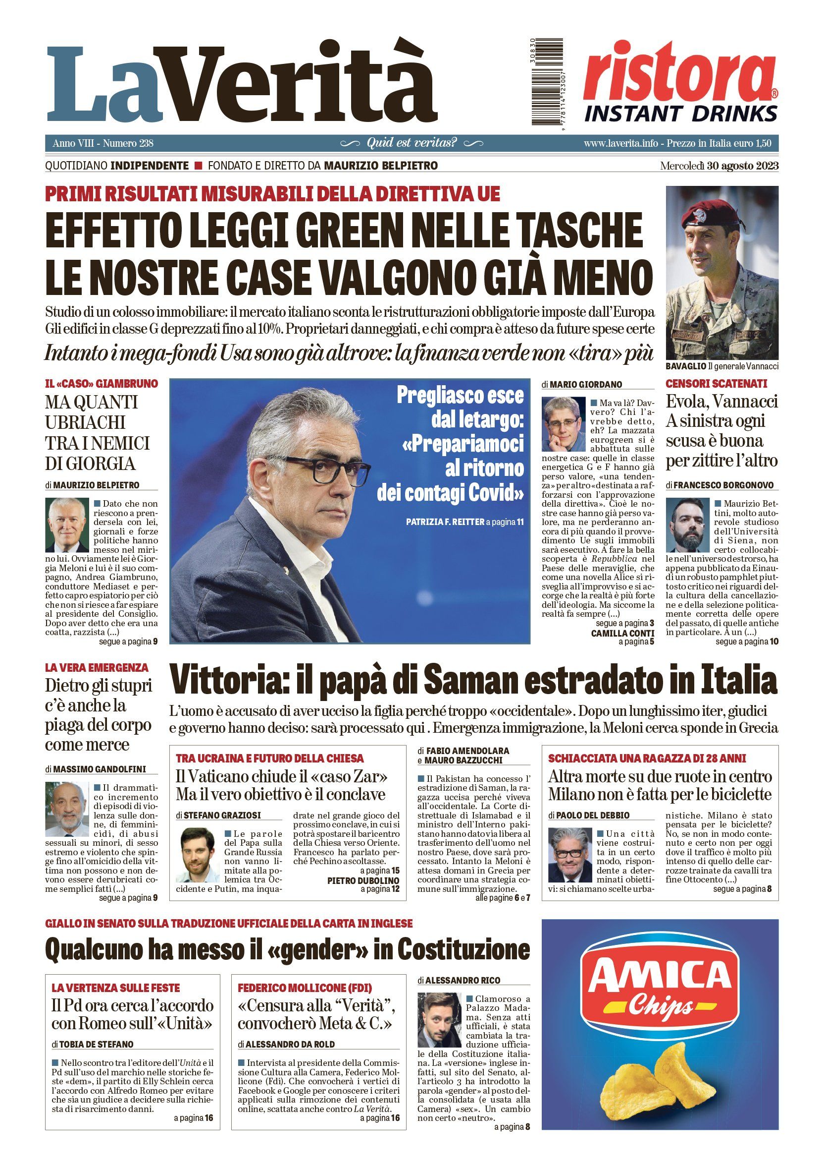 Oggi in edicola