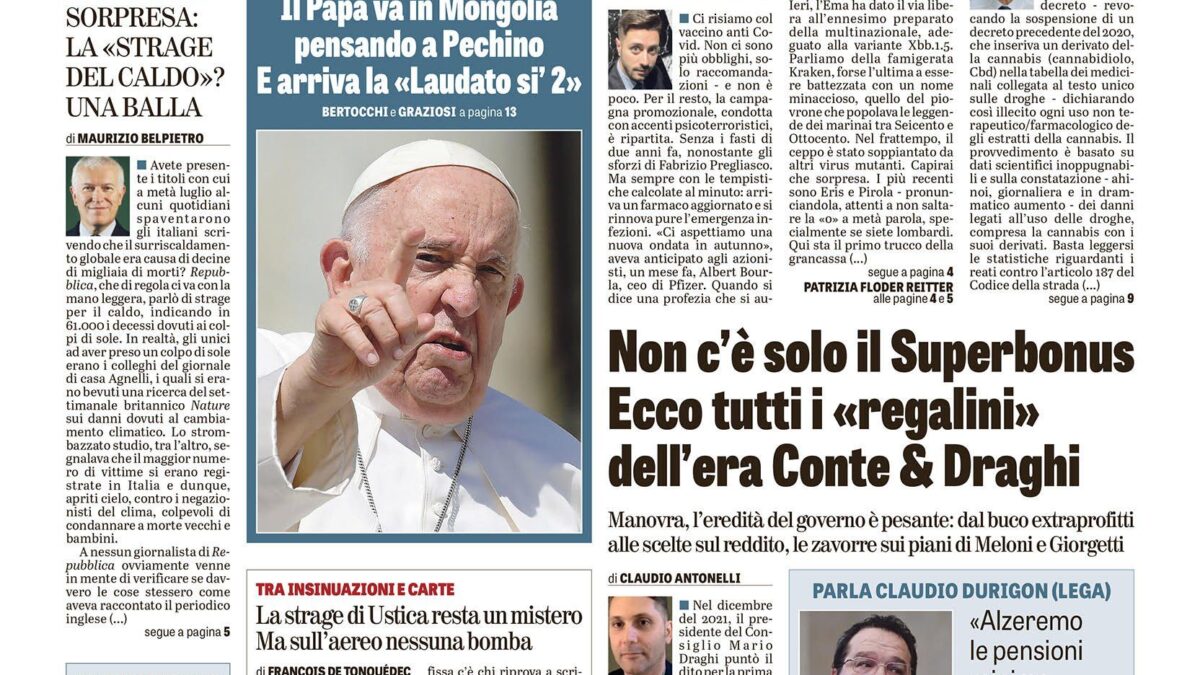 Oggi in edicola