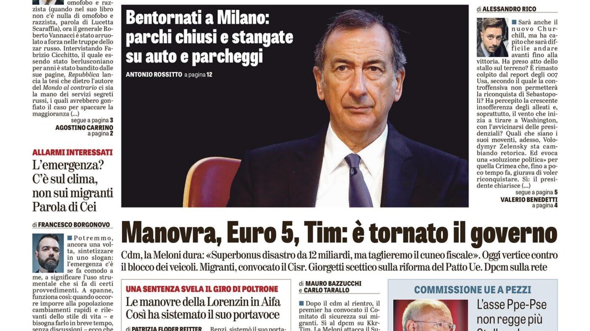 Oggi in edicola