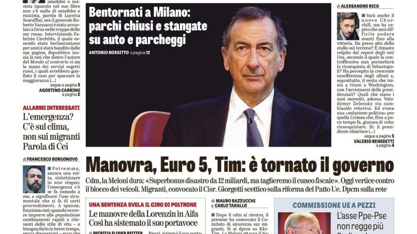 Oggi in edicola