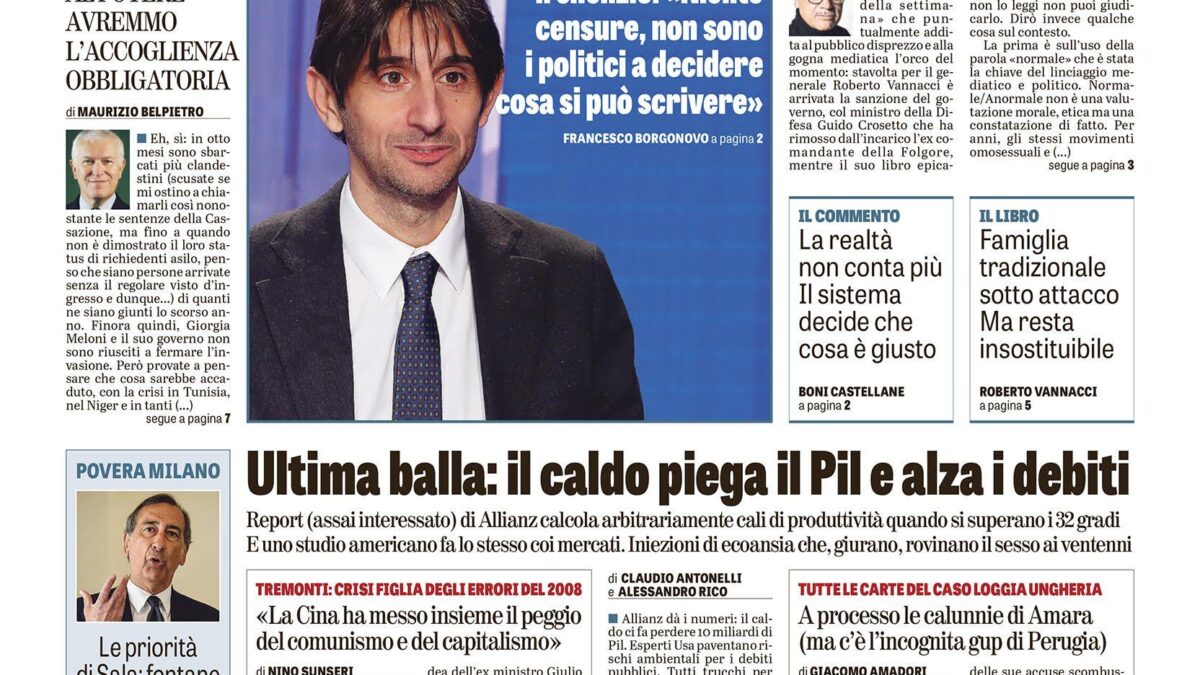 Oggi in edicola