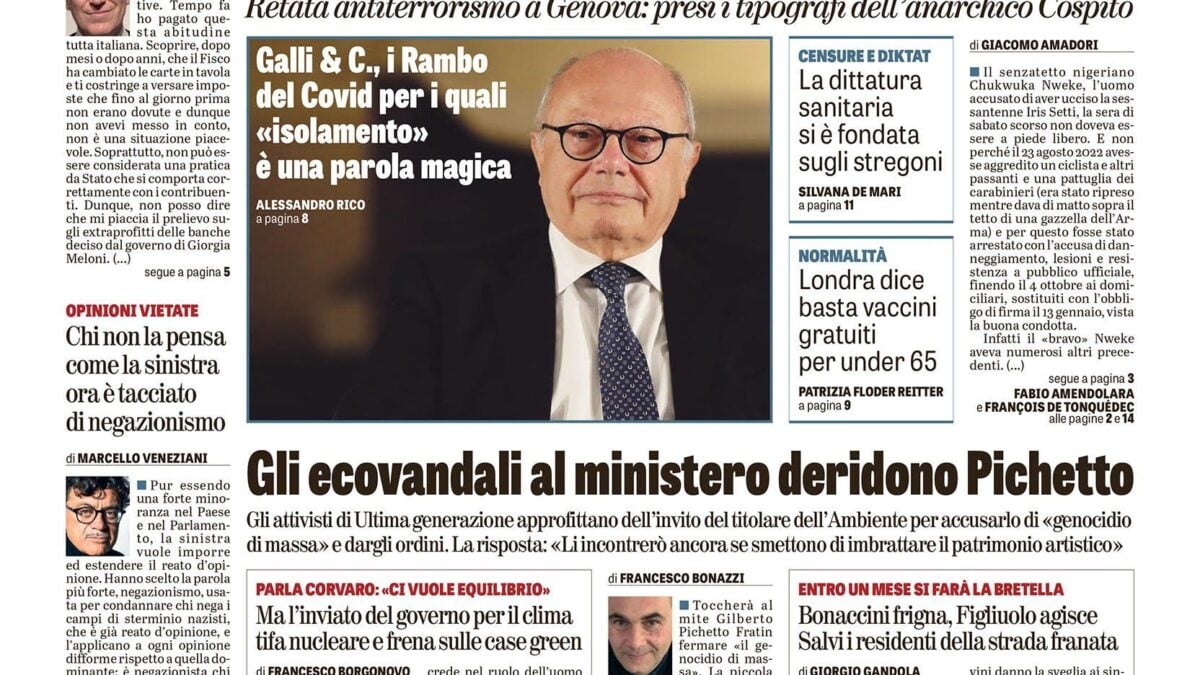 Oggi in edicola