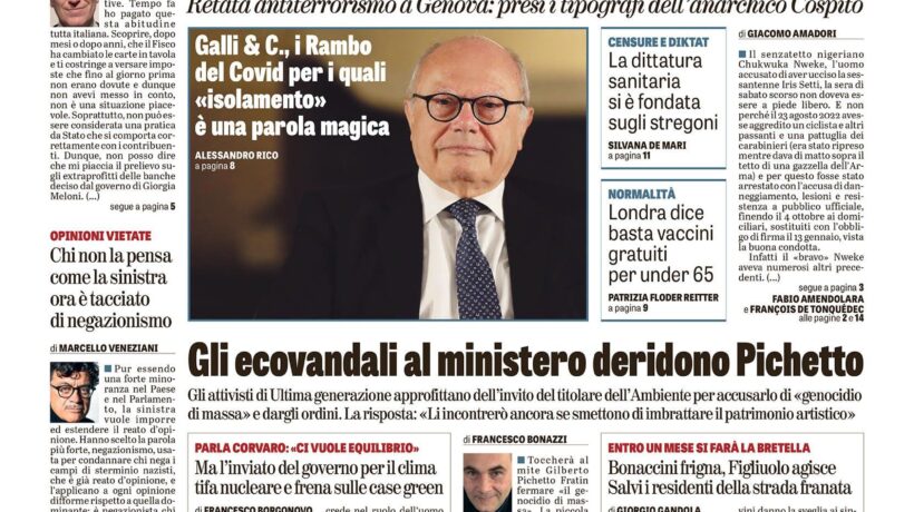Oggi in edicola