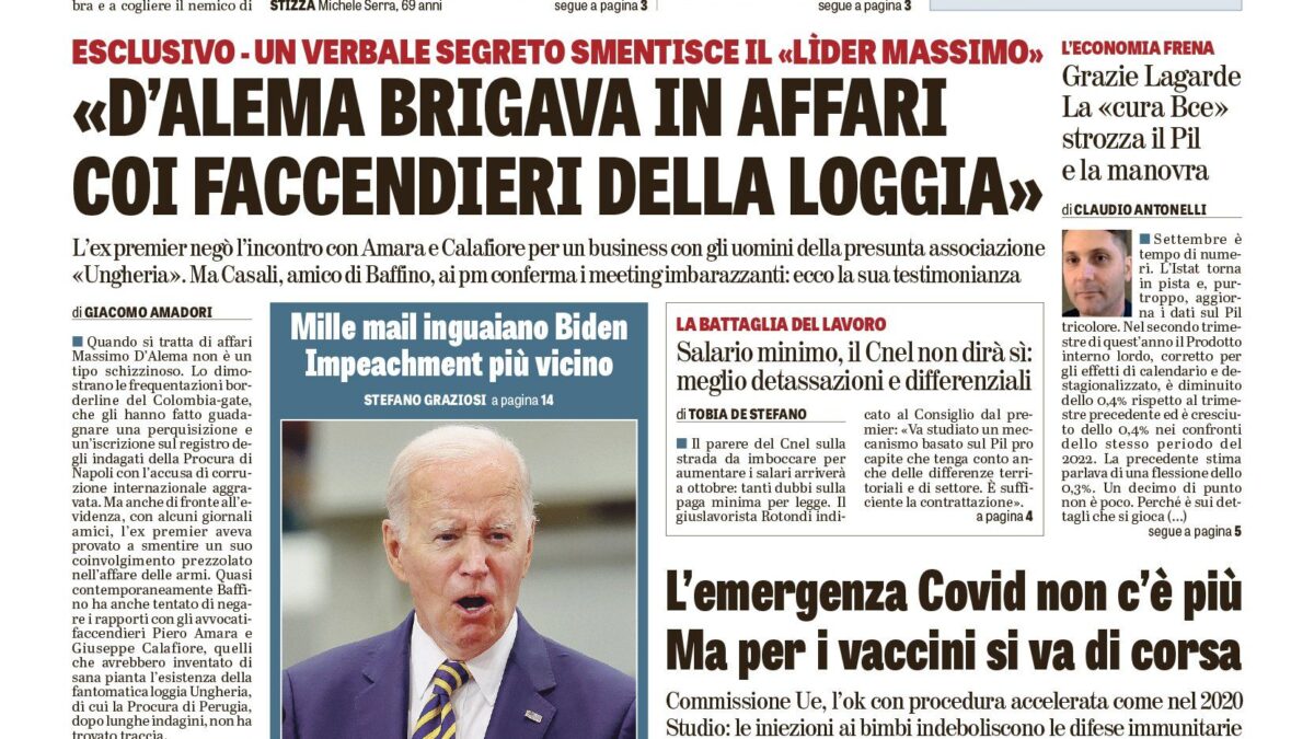 Oggi in edicola