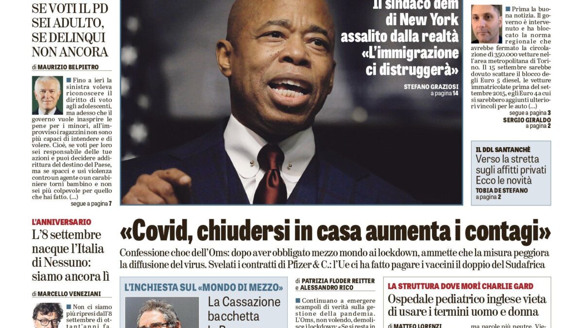 Oggi in edicola