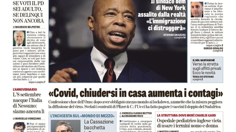 Oggi in edicola