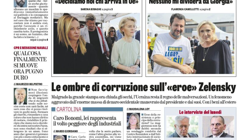 Oggi in edicola