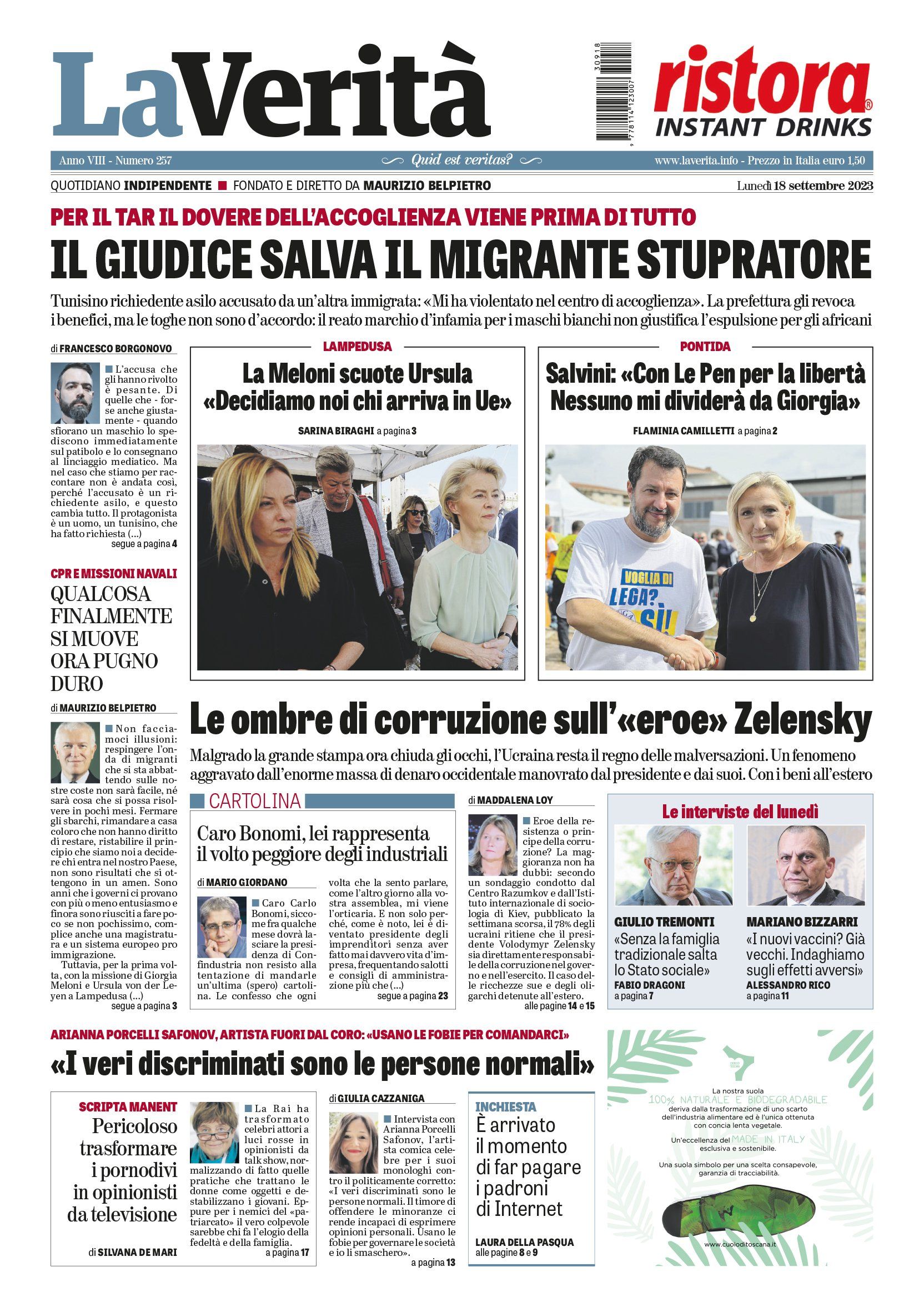 Oggi in edicola