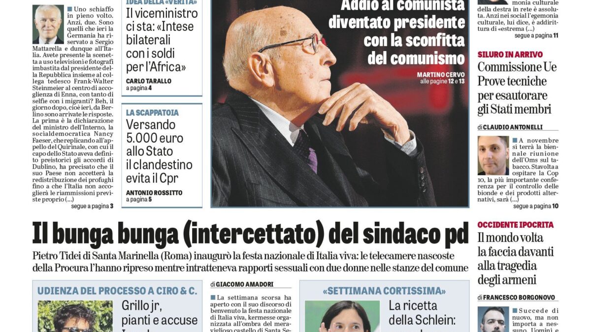 Oggi in edicola