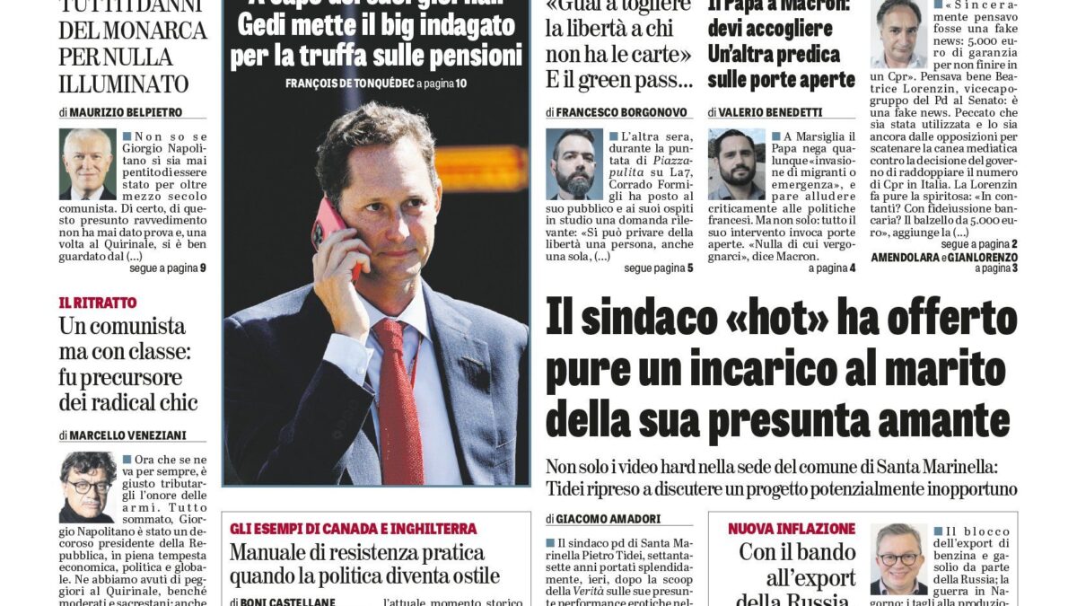 Oggi in edicola