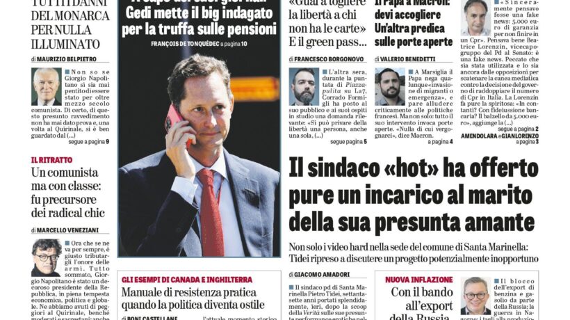 Oggi in edicola