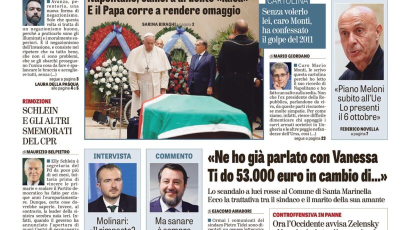 Oggi in edicola