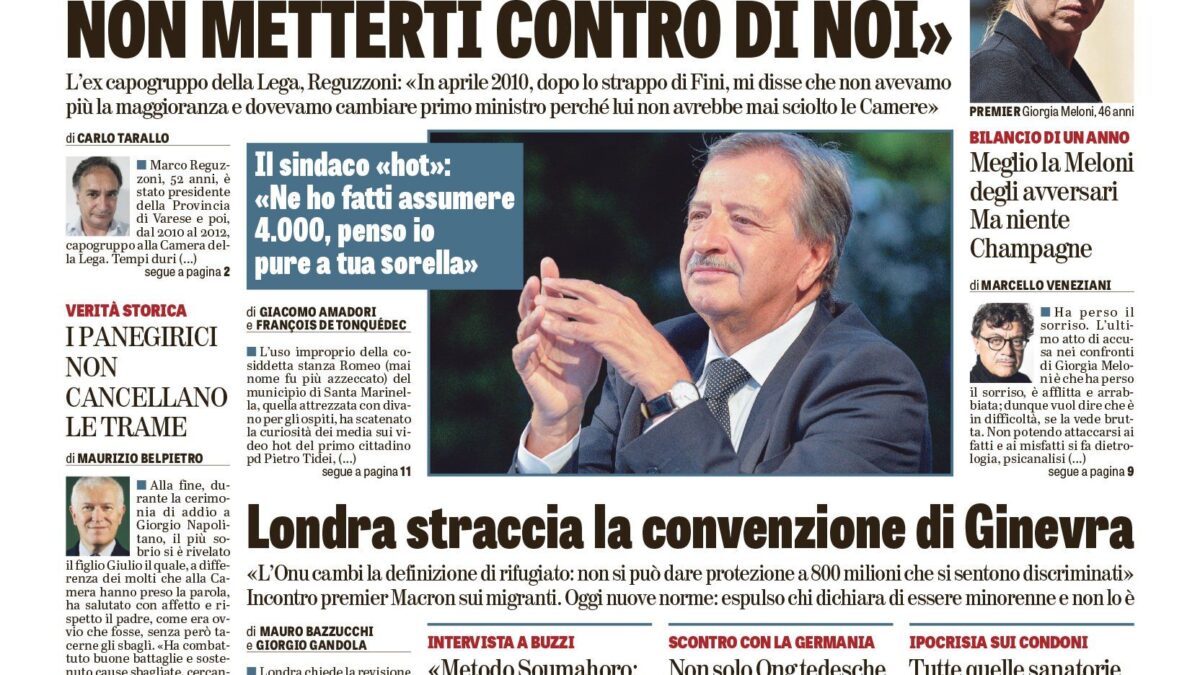 Oggi in edicola