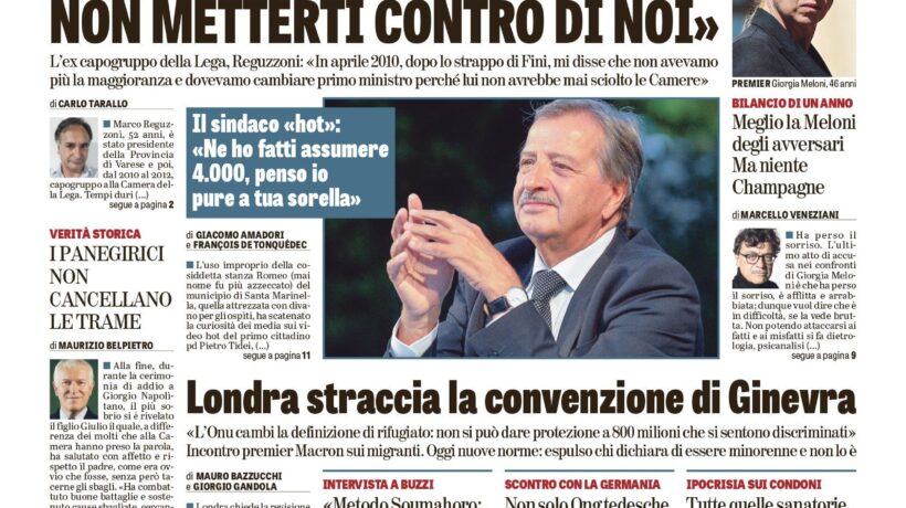 Oggi in edicola