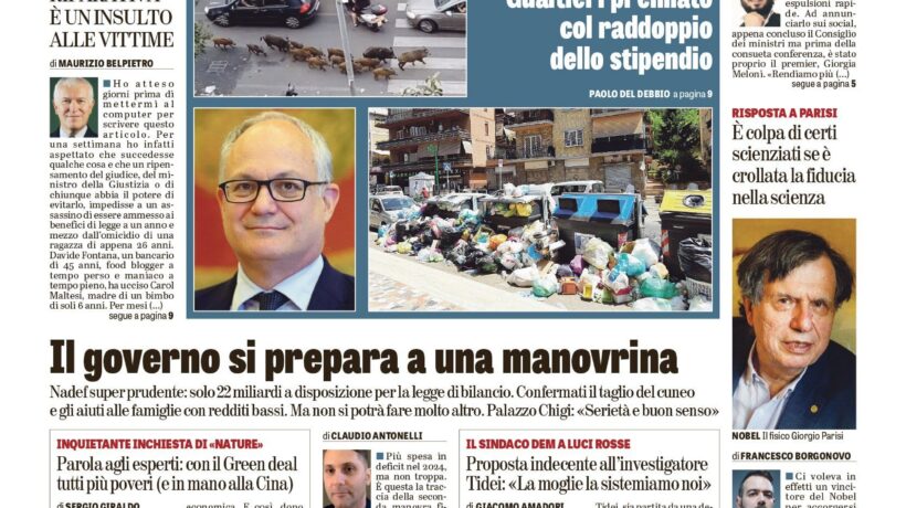 Oggi in edicola
