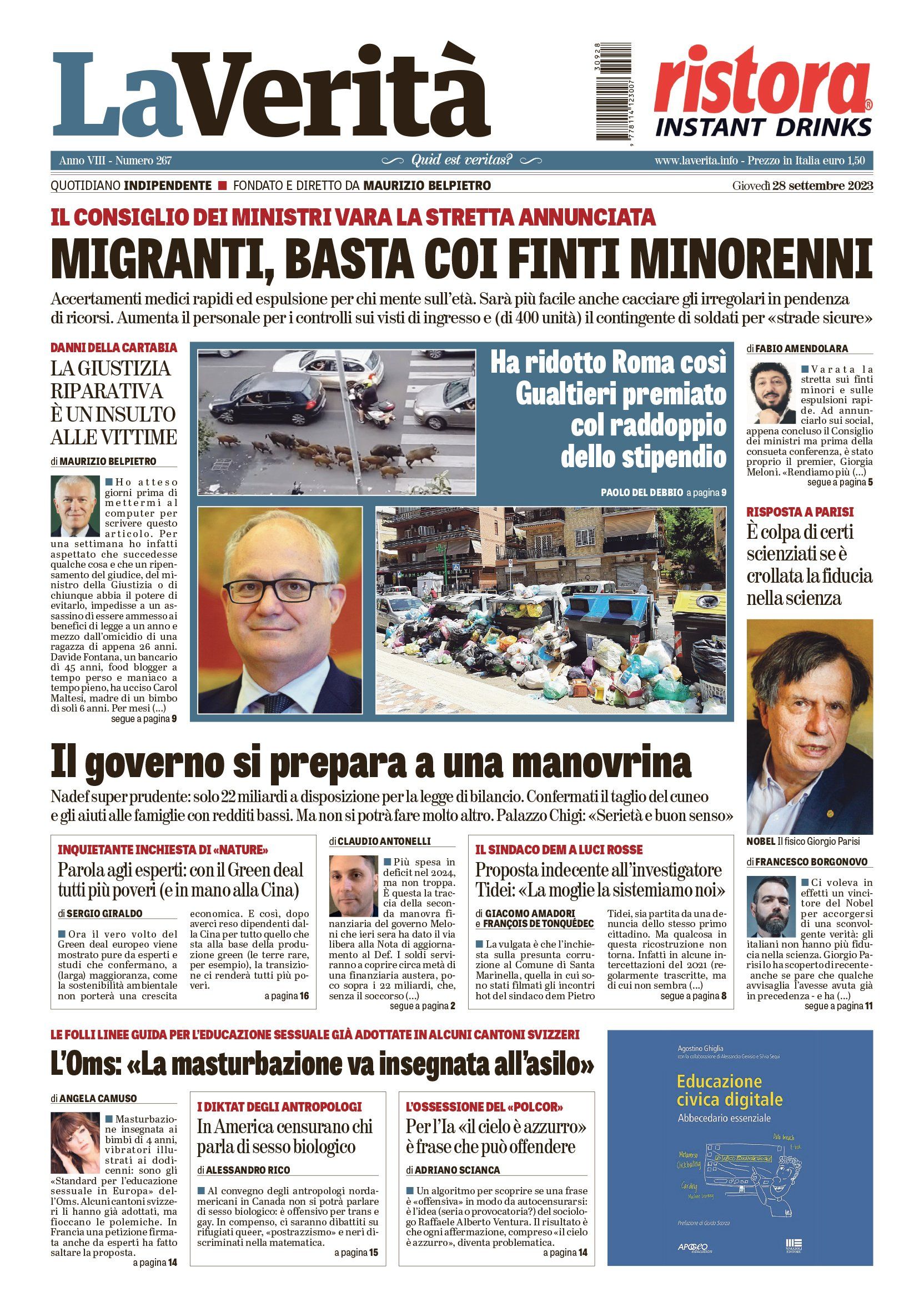 Oggi in edicola