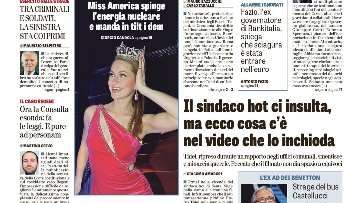 Oggi in edicola