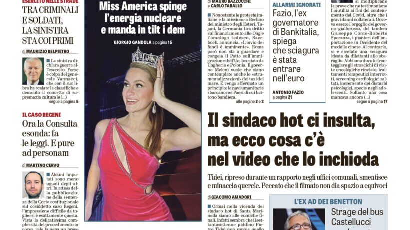 Oggi in edicola