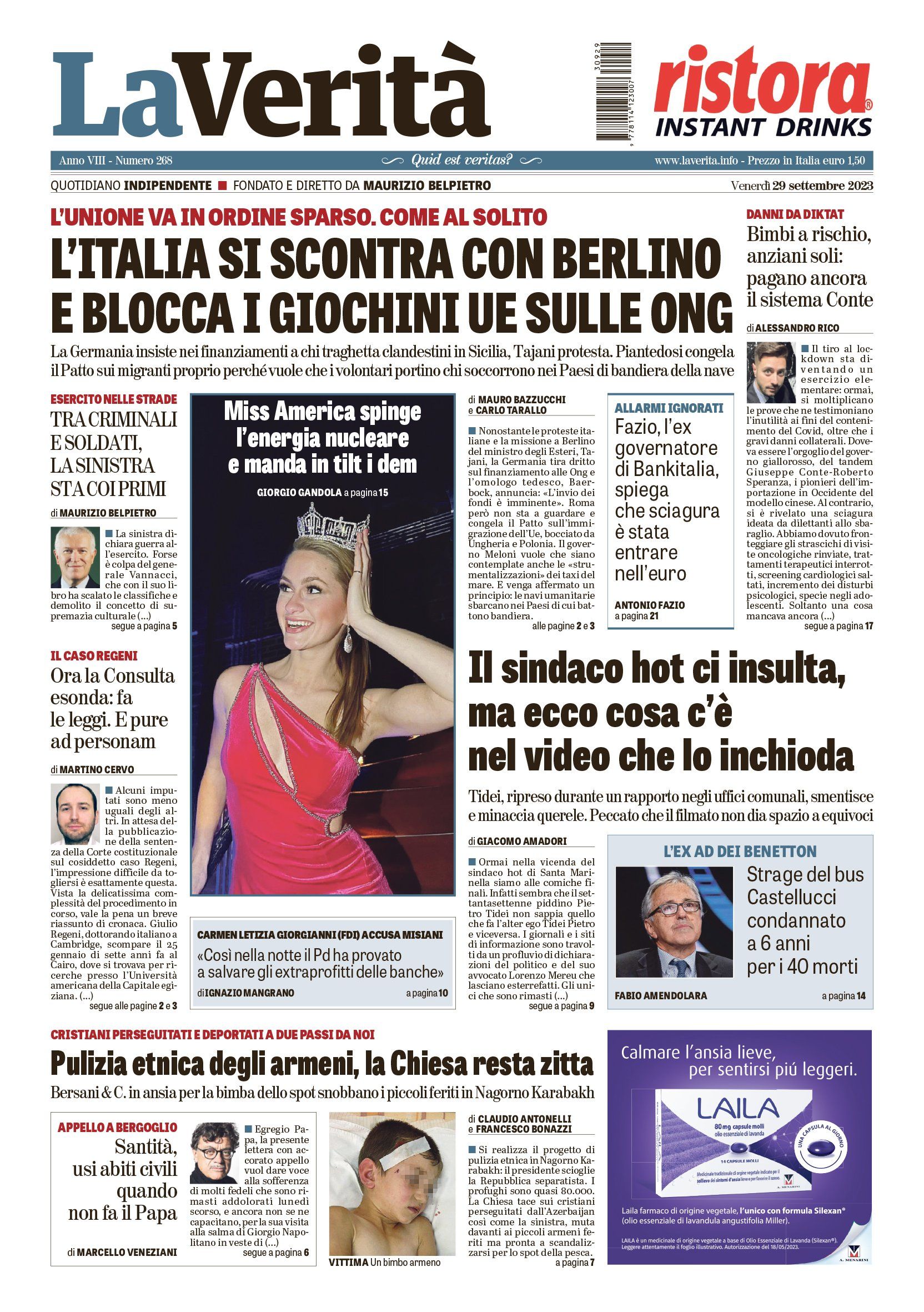 Oggi in edicola