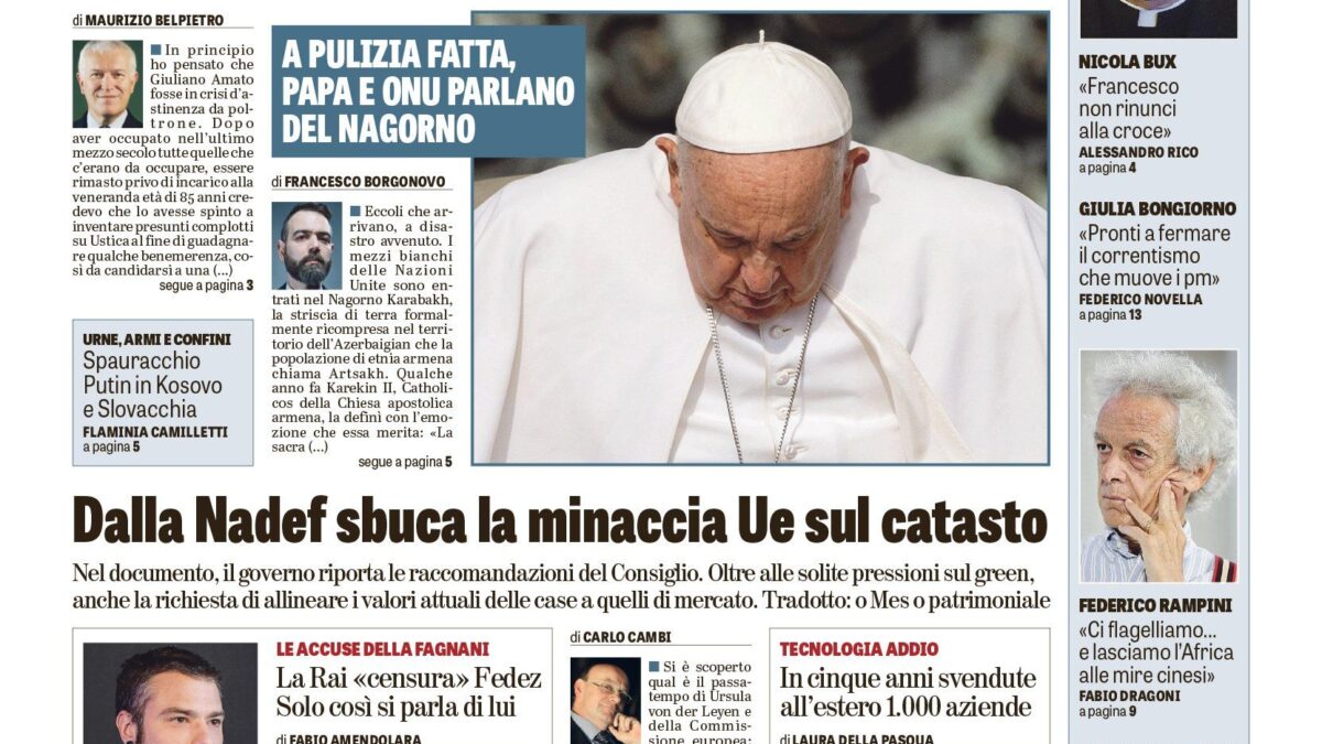 Oggi in edicola