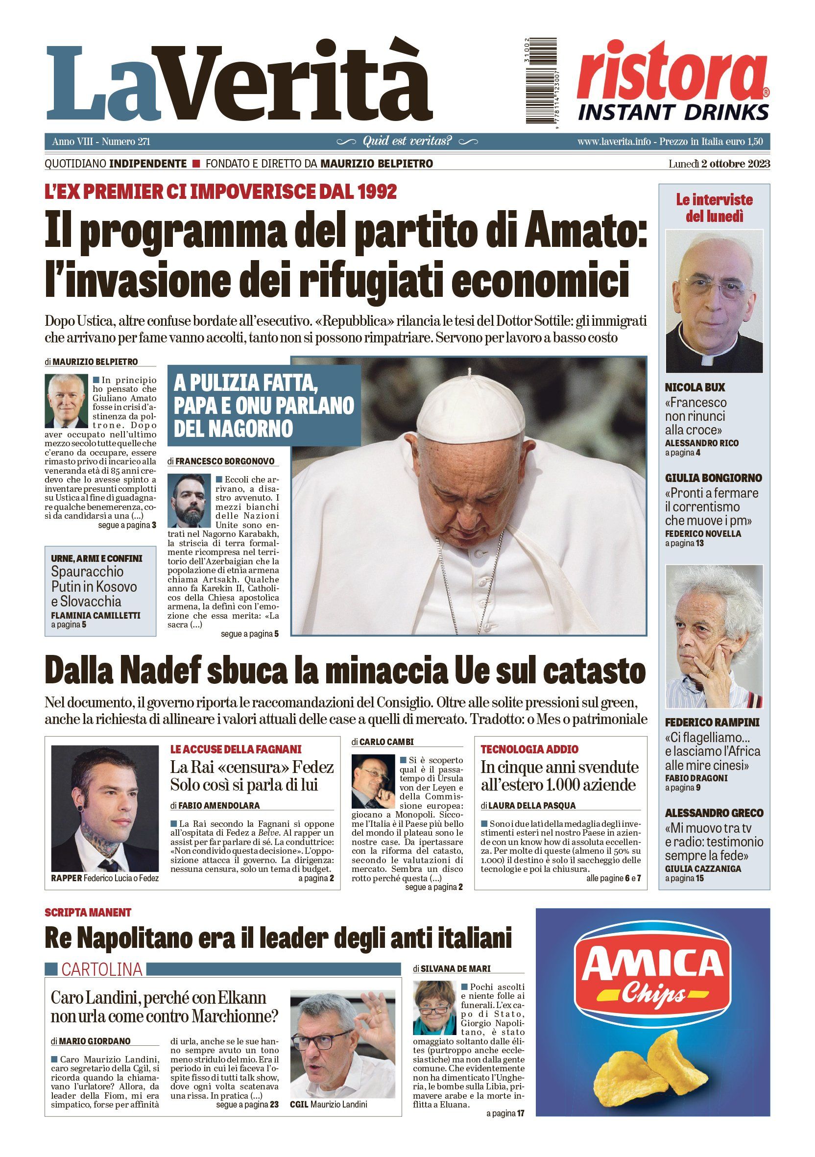 Oggi in edicola