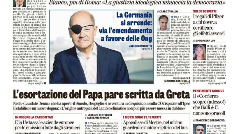Oggi in edicola