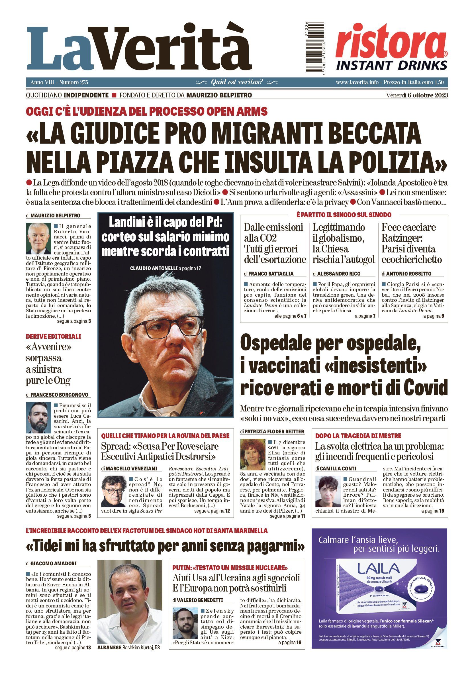 Oggi in edicola