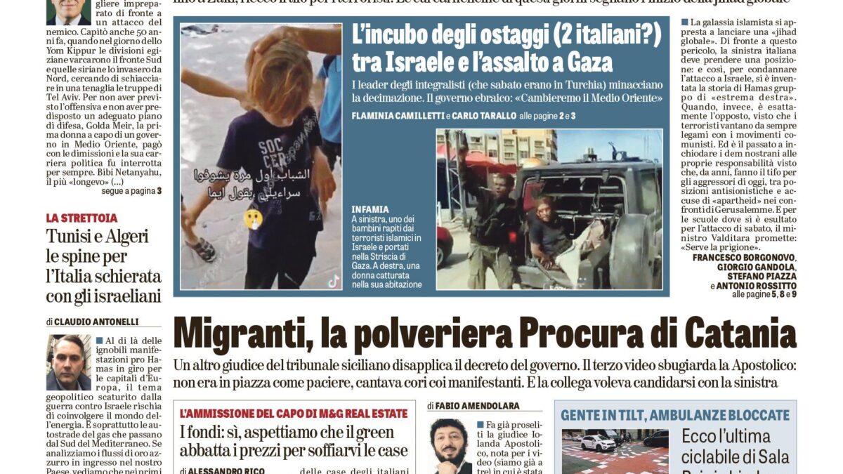 Oggi in edicola