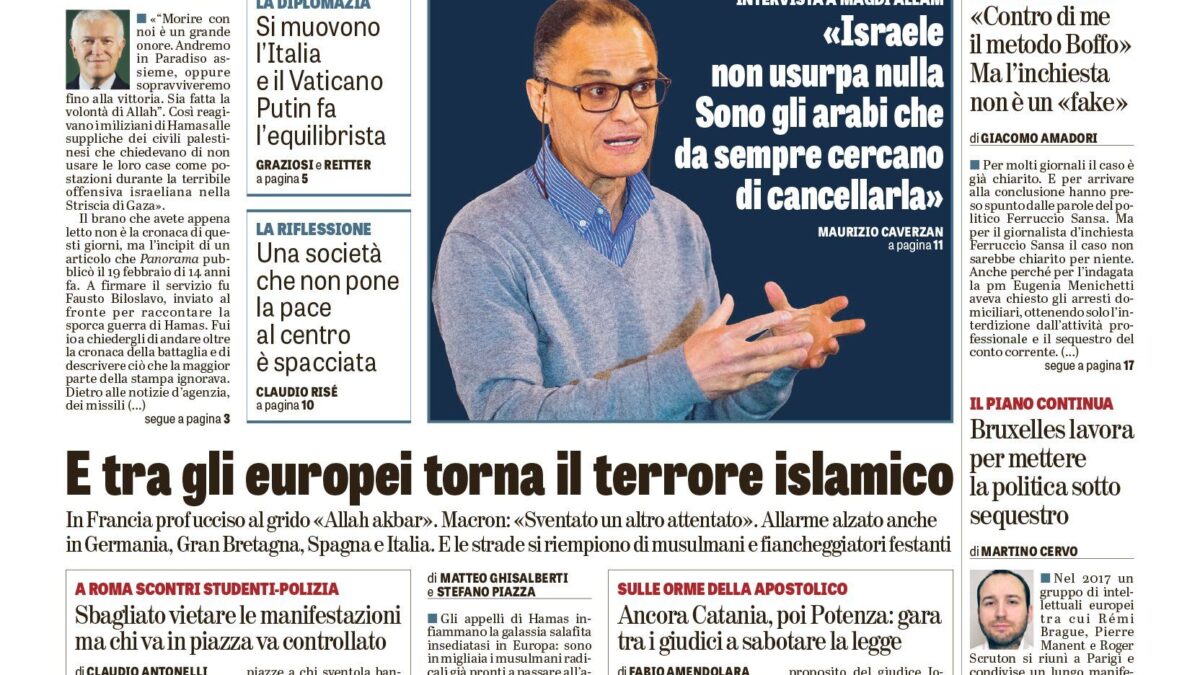 Oggi in edicola