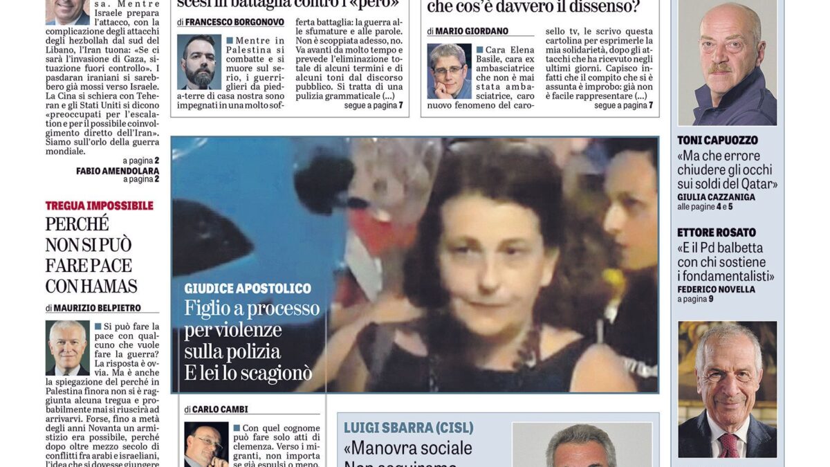 Oggi in edicola