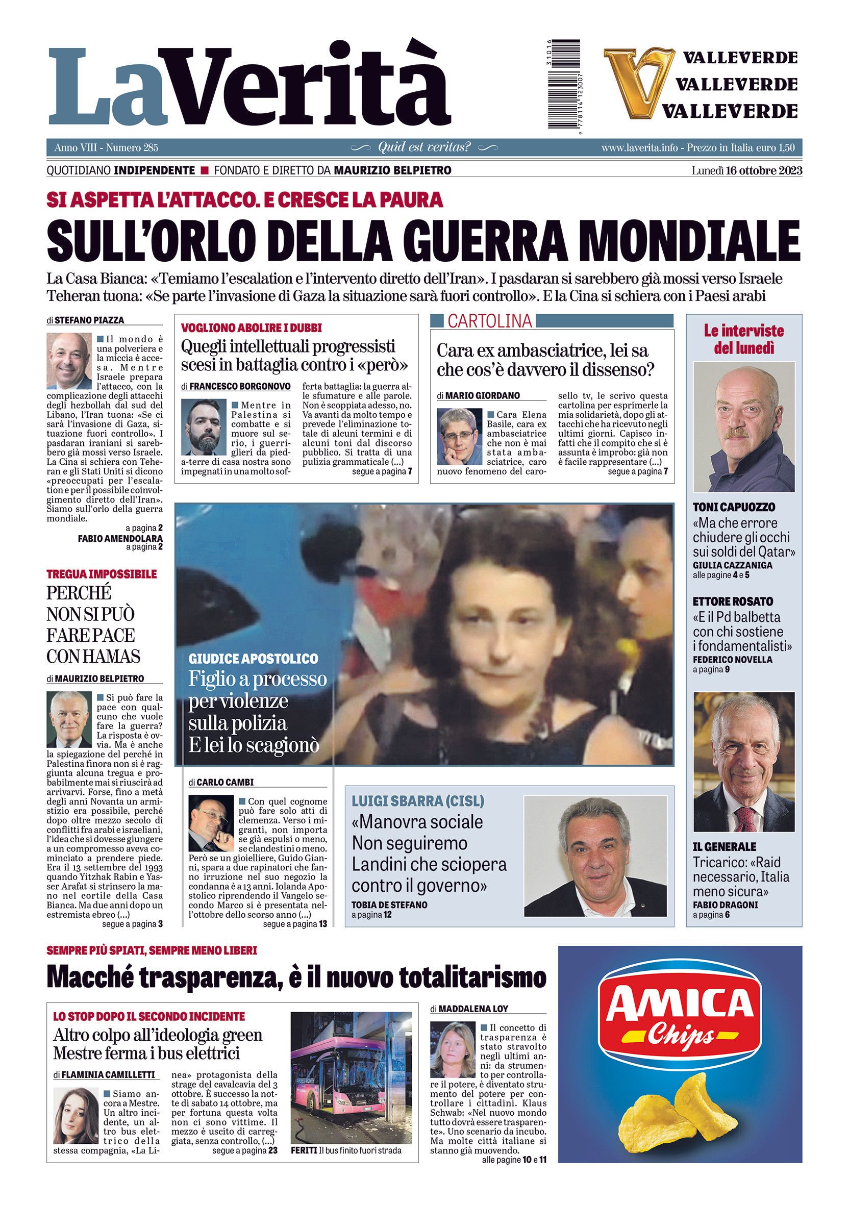 Oggi in edicola