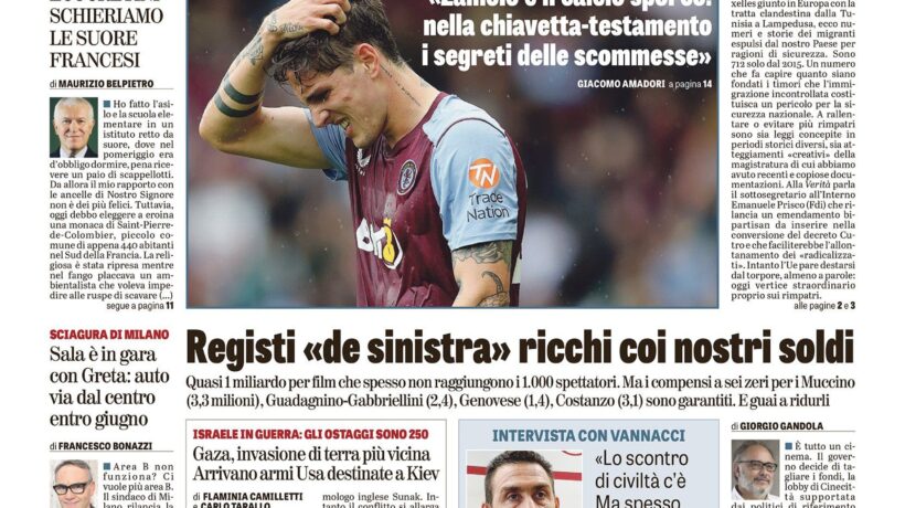 Oggi in edicola