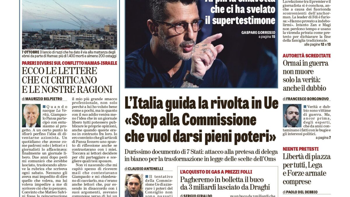 Oggi in edicola