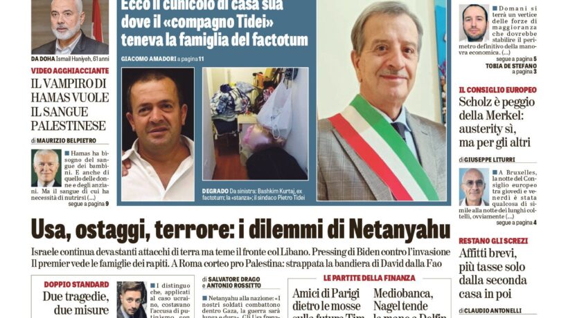 Oggi in edicola