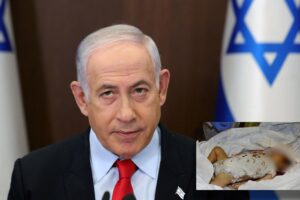 Netanyahu mostra al mondo le foto dei bambini trucidati dai terroristi