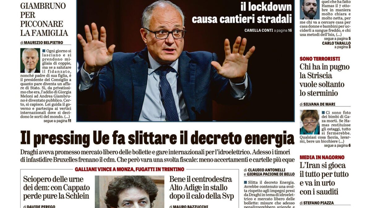 Oggi in edicola