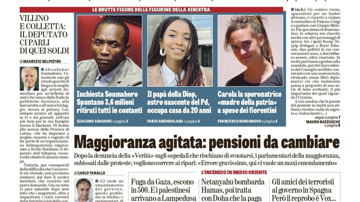 Oggi in edicola