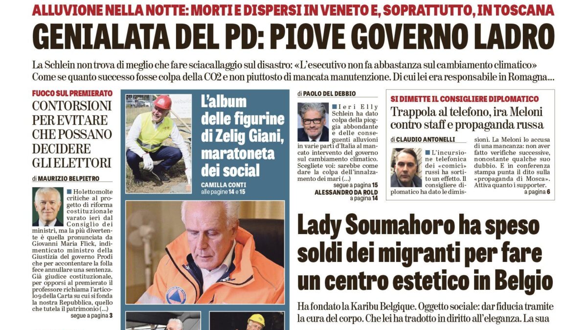 Oggi in edicola