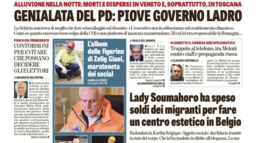 Oggi in edicola
