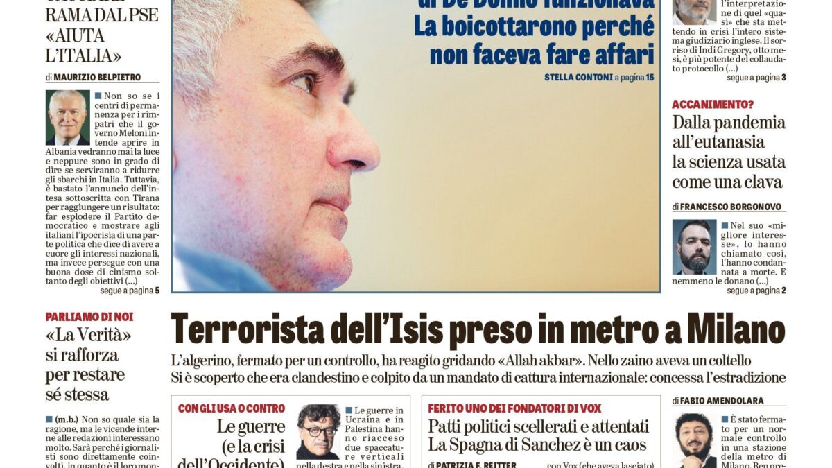 Oggi in edicola