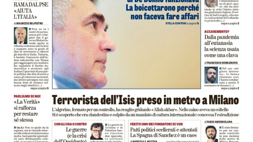 Oggi in edicola