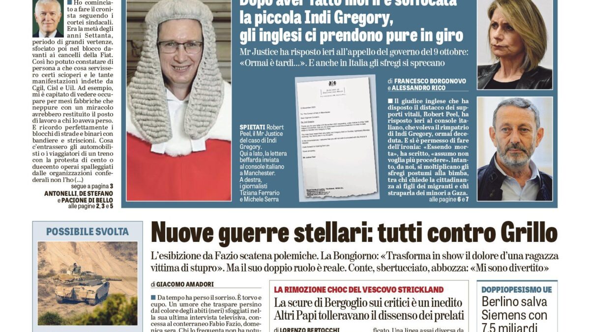 Oggi in edicola