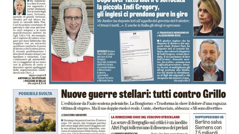 Oggi in edicola